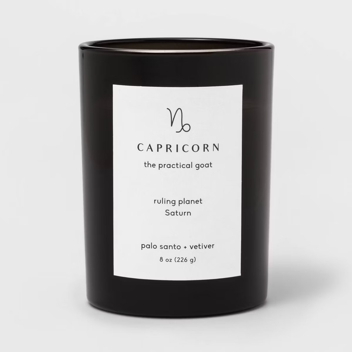 8oz Glass Jar Zodiac Candles Black - Project 62™ | Target