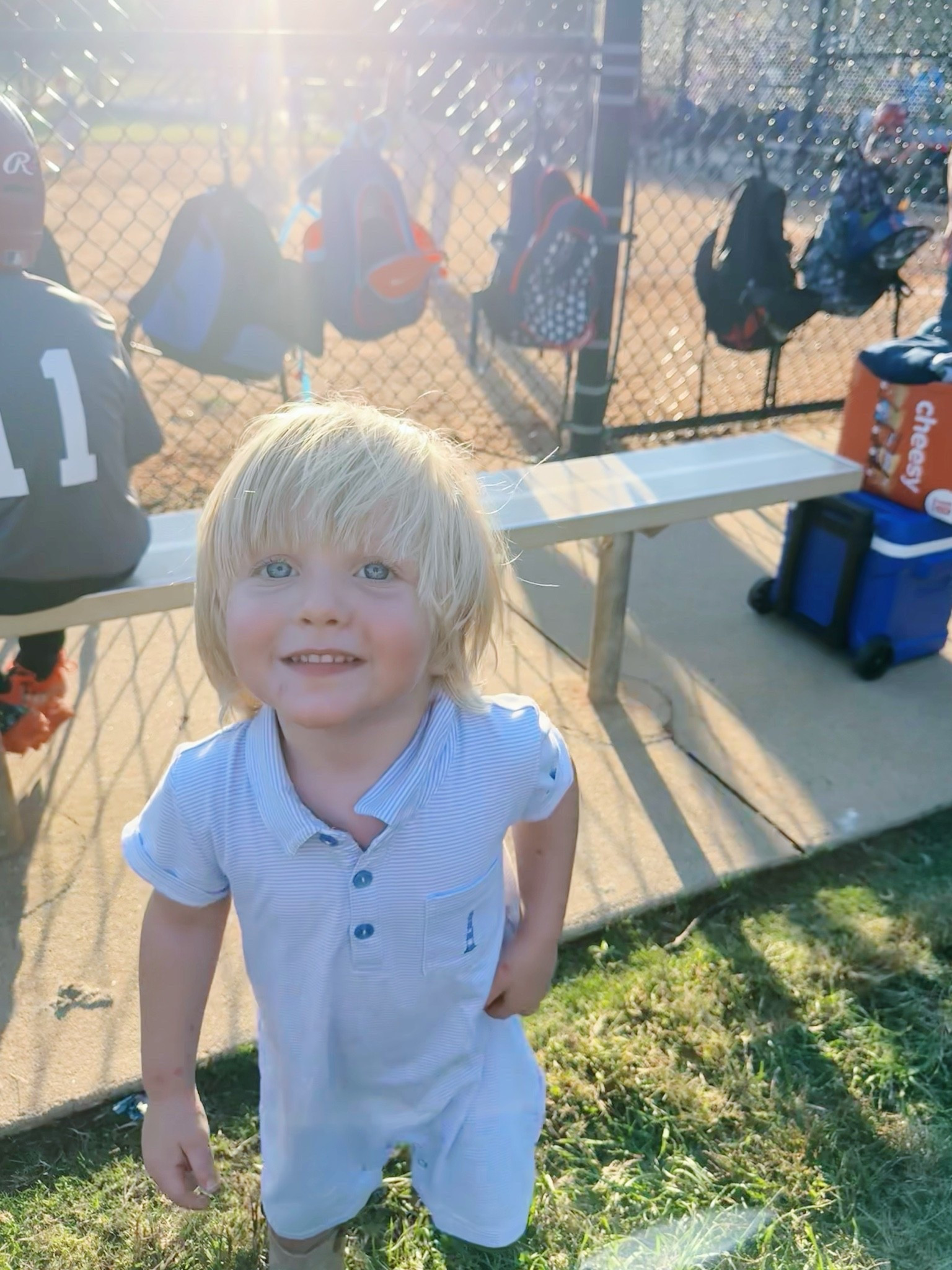 The first of many baseball games this week and next - ohhhh how I love this #baseballmama life 🧢⚾️🏟️ and watching @wesmabry coach my boy and his buddies 🥰🫶🏽 - these are the days!!! ❤️ And Judson had a great #coachespitch  hit tonight too that ofcourse I didn’t get on camera - SO proud 🤩 of my baby!!! 😍