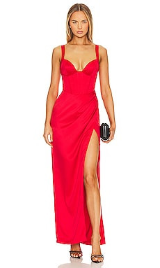 NBD Elodie Maxi Dress in Red from Revolve.com | Revolve Clothing (Global)