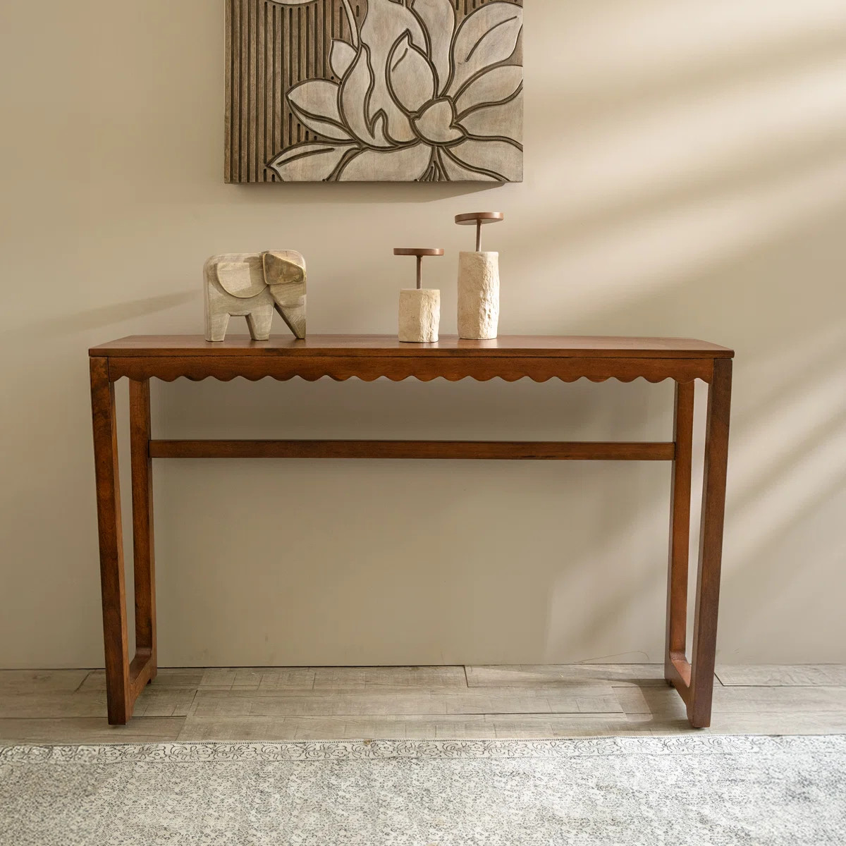 Hemsworth Mango Wood Console Table \u2013 Entryway Table, Sofa Table, Accent Furniture for Living... | Wayfair North America