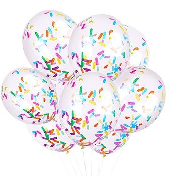 Party Balloon Birthday Balloons Sprinkles Confetti Balloon Pack - Ice Cream Sprinkle Balloons.(24... | Amazon (US)
