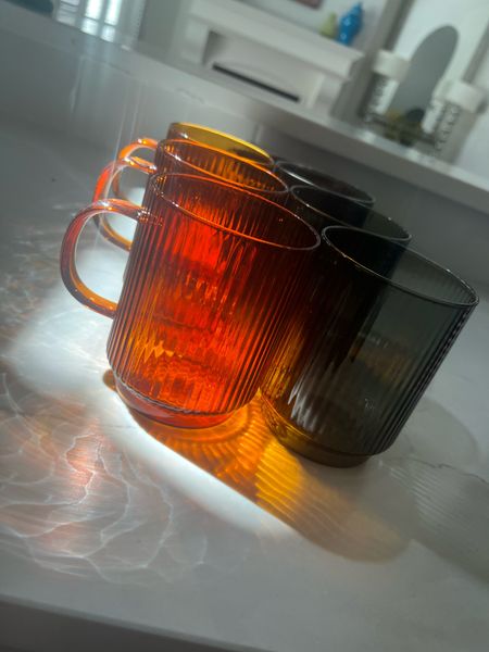Home. in love either way the colored glass mugs. These are an easy way to update your coffee bar or tea area. 

#home #mugs #kitchen #coloredglass #hometrends #coffee #tea 

#LTKfindsunder50 #LTKhome #LTKstyletip