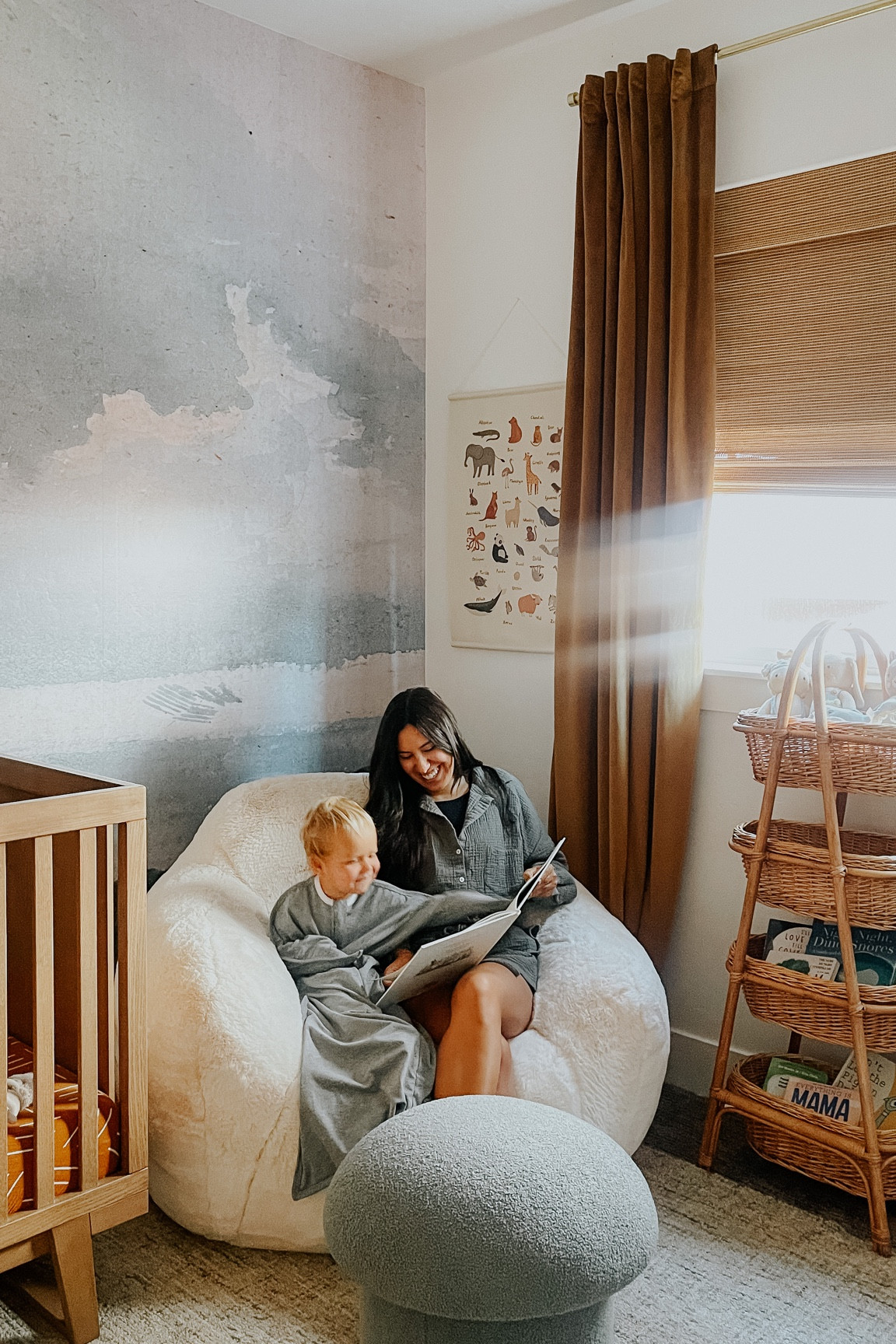 Our faux fur lounge is no longer sold but I liked some similar ones here at different price points!
Nursery

#LTKkids #LTKhome #LTKfamily