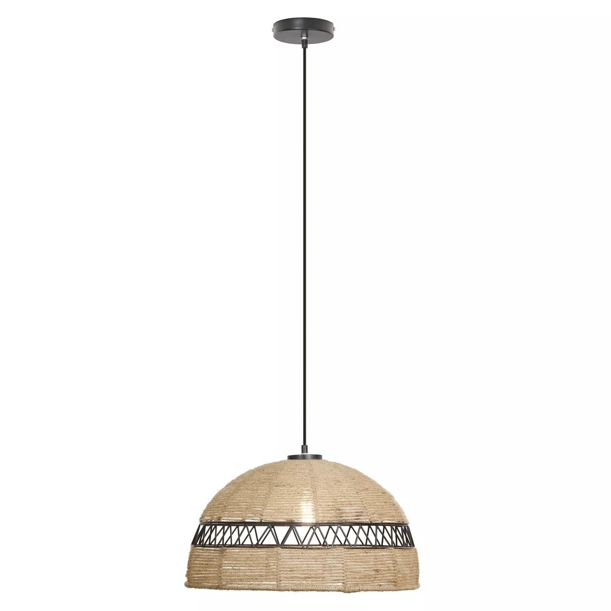 19.5" 1-Light Aria Metal and Jute Pendant - River of Goods | Target