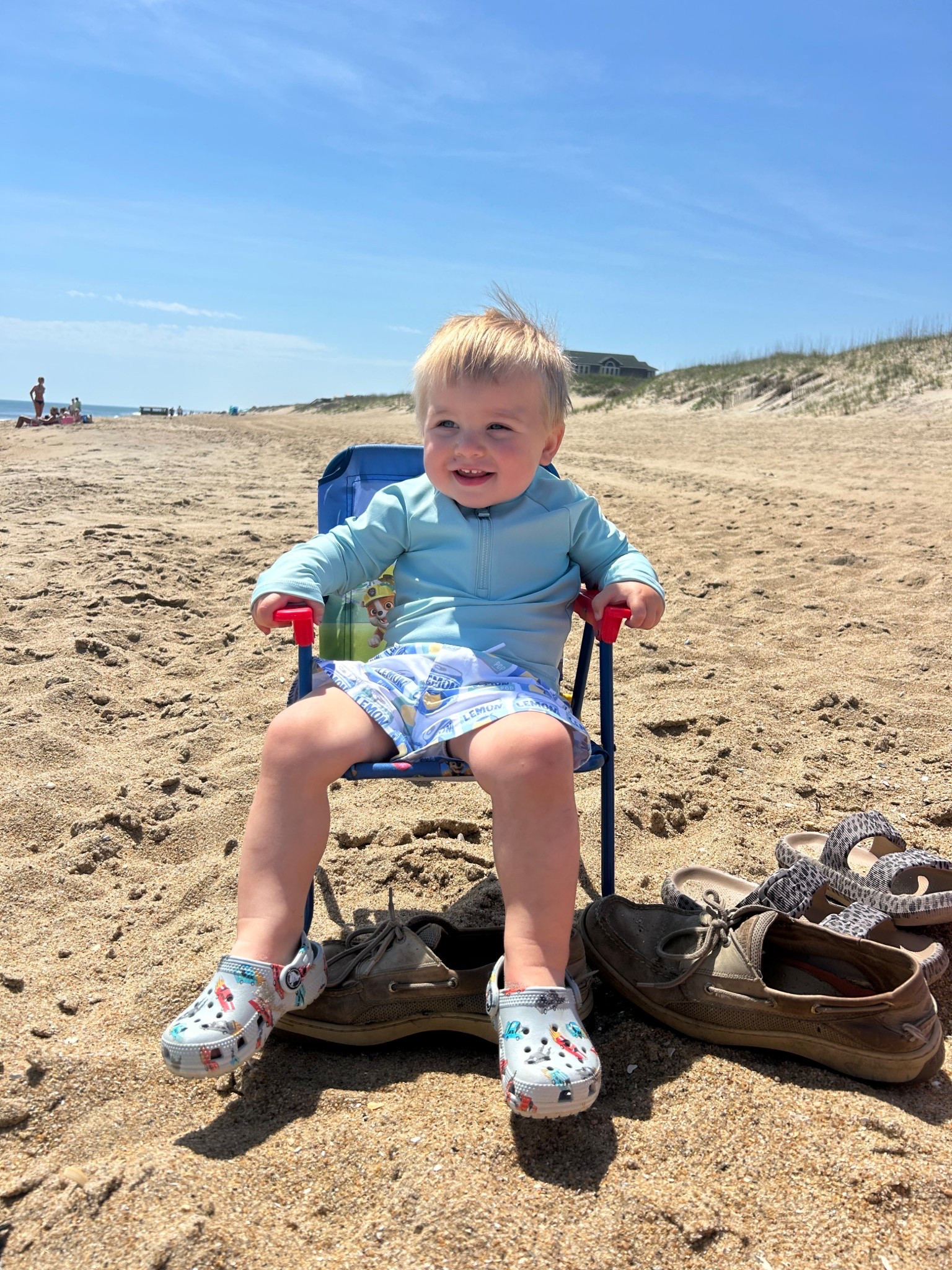 Walmart has the cutest boys swim sets!! So many adorable ale options to choose from! We got the boys this matching lemon set and they were so cute in them! 
We are paw patrol obsessed over here so this kids beach chair was the perfect size for them! We had the best beach day with our toddlers!

#LTKSeasonal #LTKdayinmylife #LTKKids