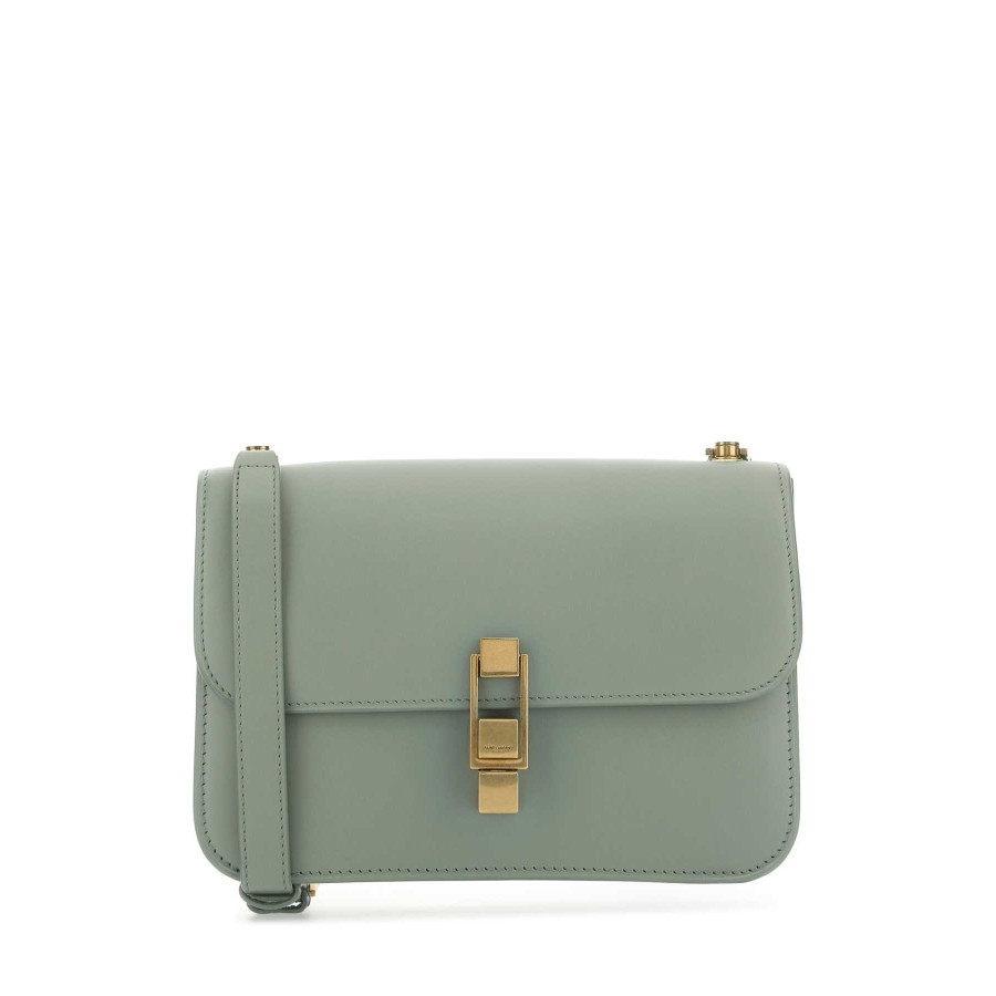 Saint Laurent Sage Green Leather Carre Shoulder Bag | Jomashop.com & JomaDeals.com