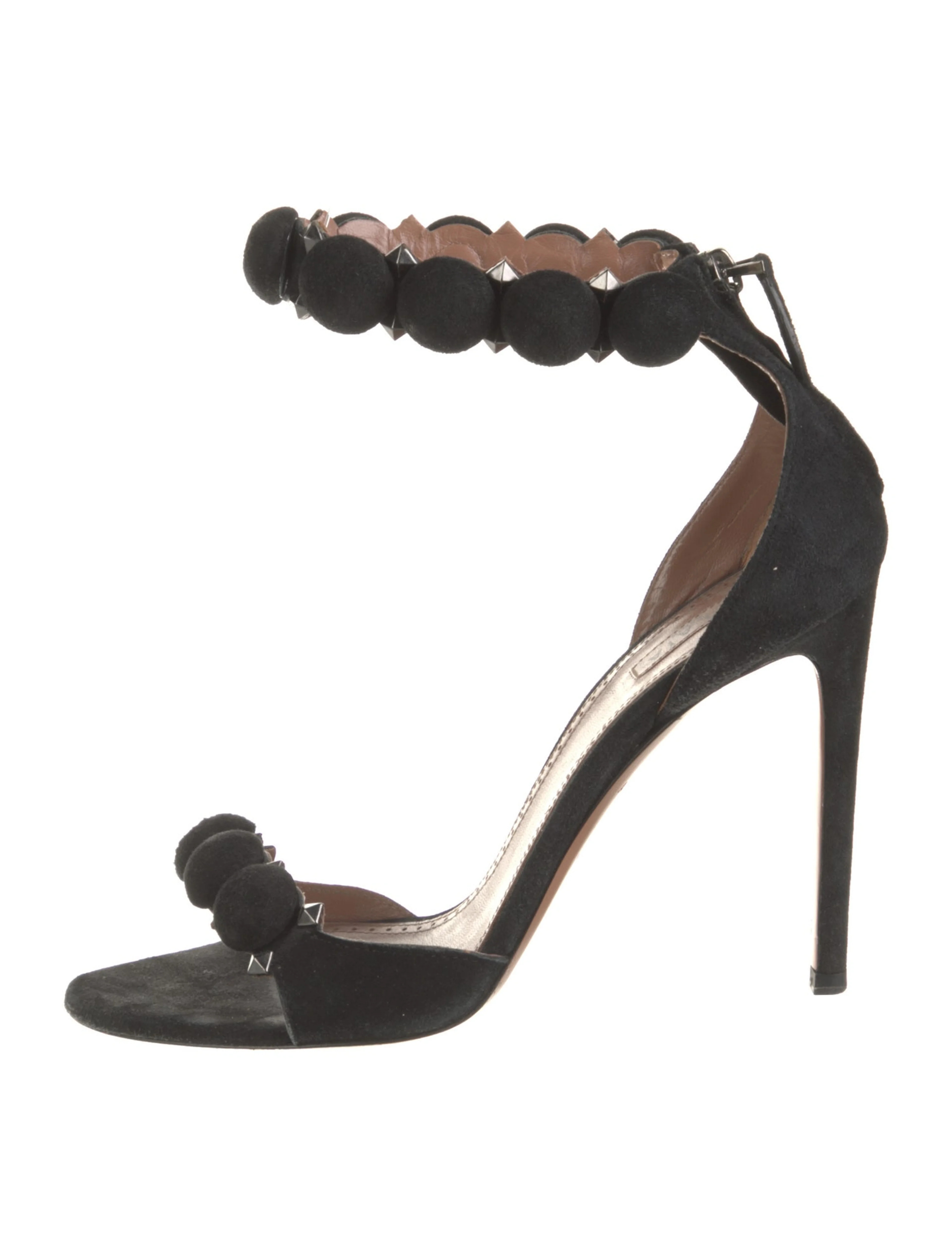 Suede Studded Accents Sandals | The RealReal