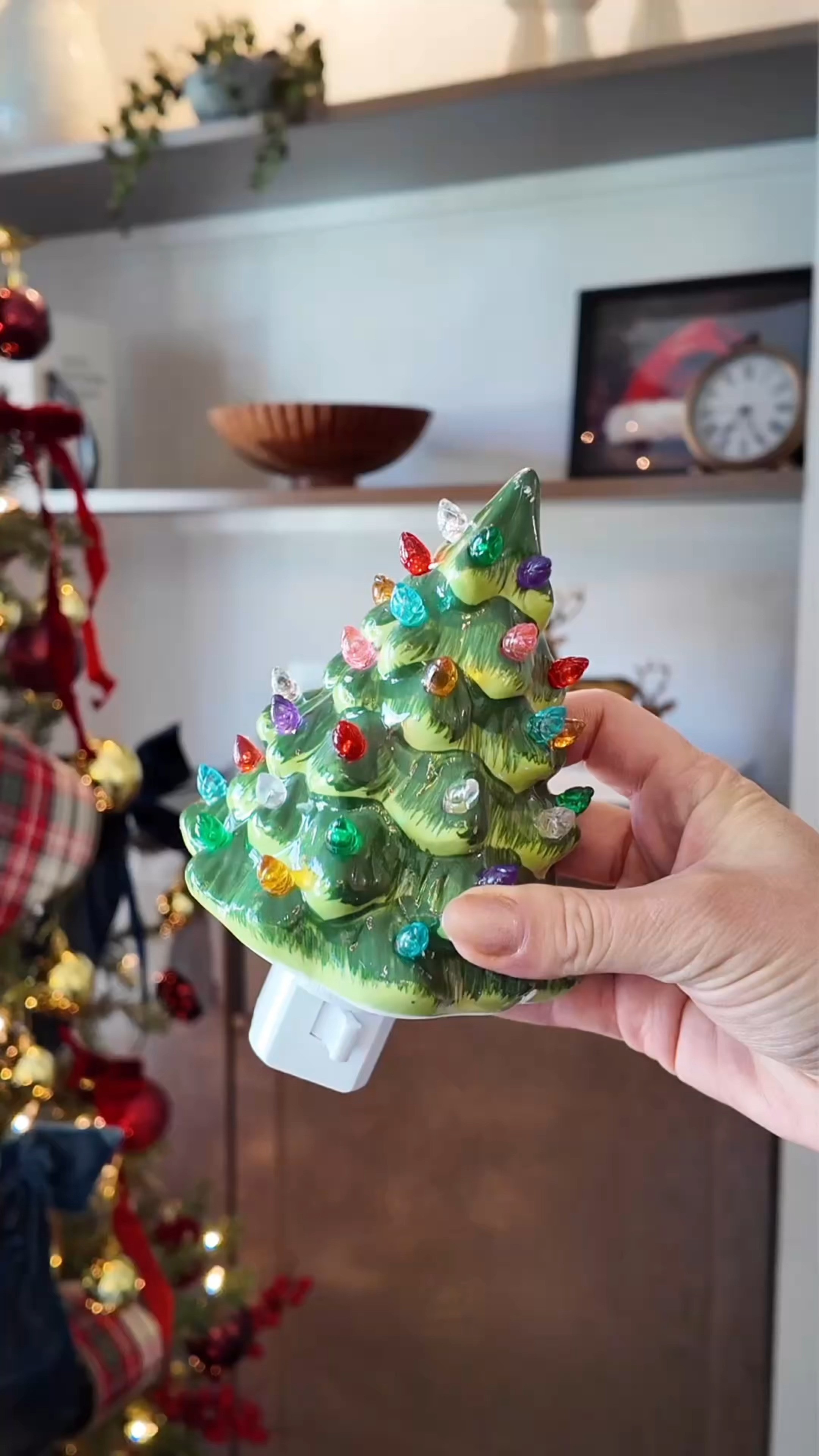 Tell me why this little Christmas tree nightlight is giving peak childhood holiday vibes ✨ 

 #LTKHoliday #LTKHome