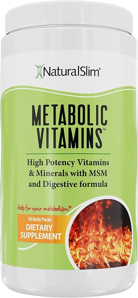 NaturalSlim Metabolic Vitamins - Combination of High Potency Multivitamins, Minerals, B Complex, ... | Amazon (US)