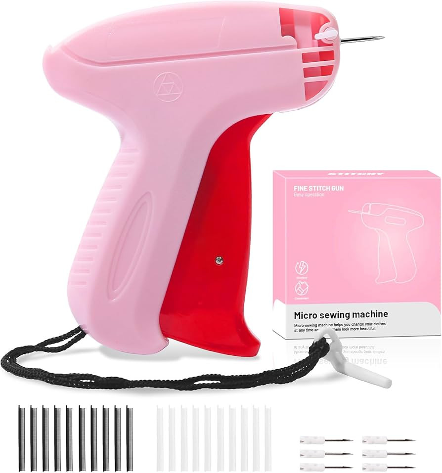 Stitchy Mini Stitch Gun,With 6 Fine Needles,4000 Pcs (2000 White & 2000 Black) Fasteners.Stitchy ... | Amazon (US)