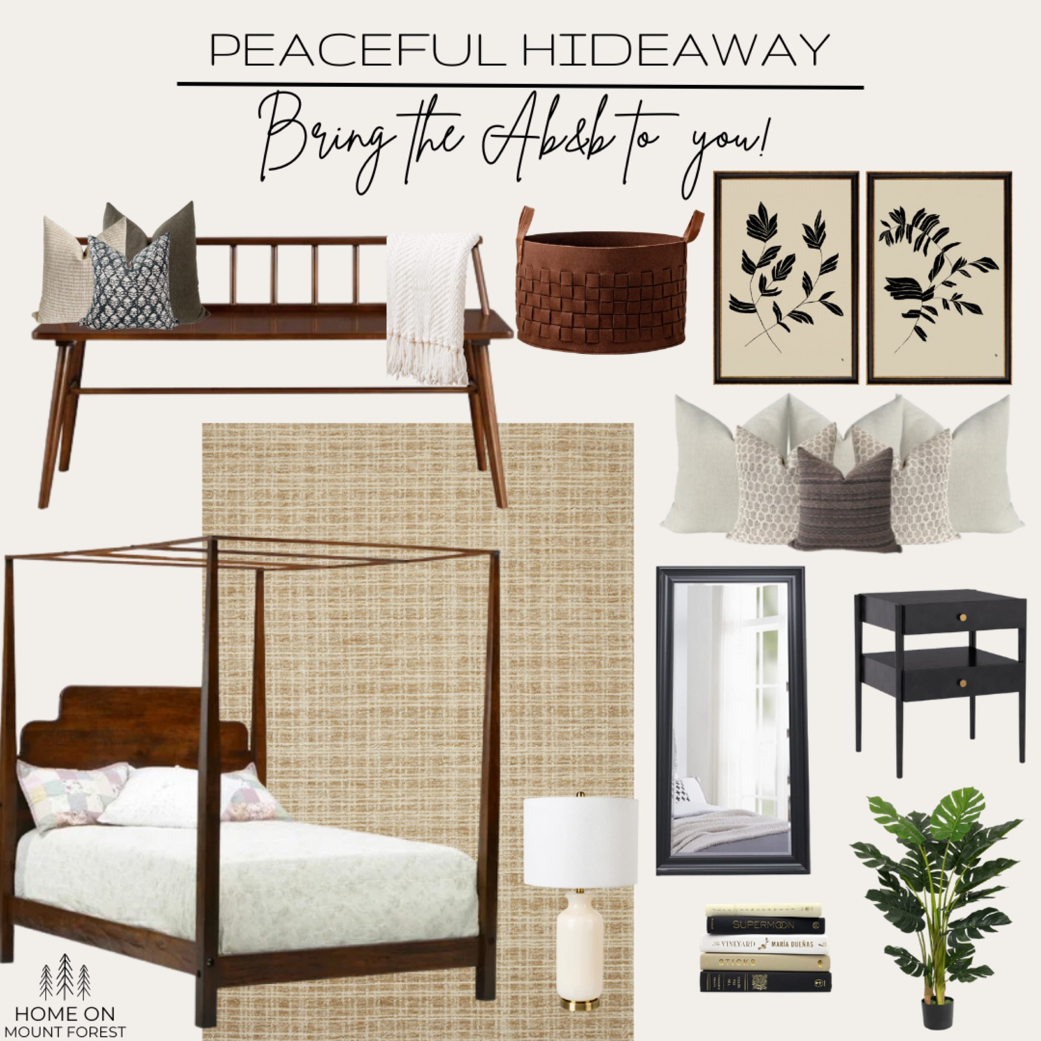 You’re own private getaway awaits with this tranquil bedroom design. Rich warm woods one a neutral palette screams class and comfort! #ltk #ltkhone. #ltkfind 