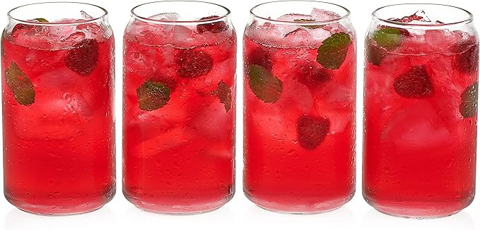 Libbey Classic Can Tumbler Glasses, 16-ounce, Set of 4 | Amazon (US)