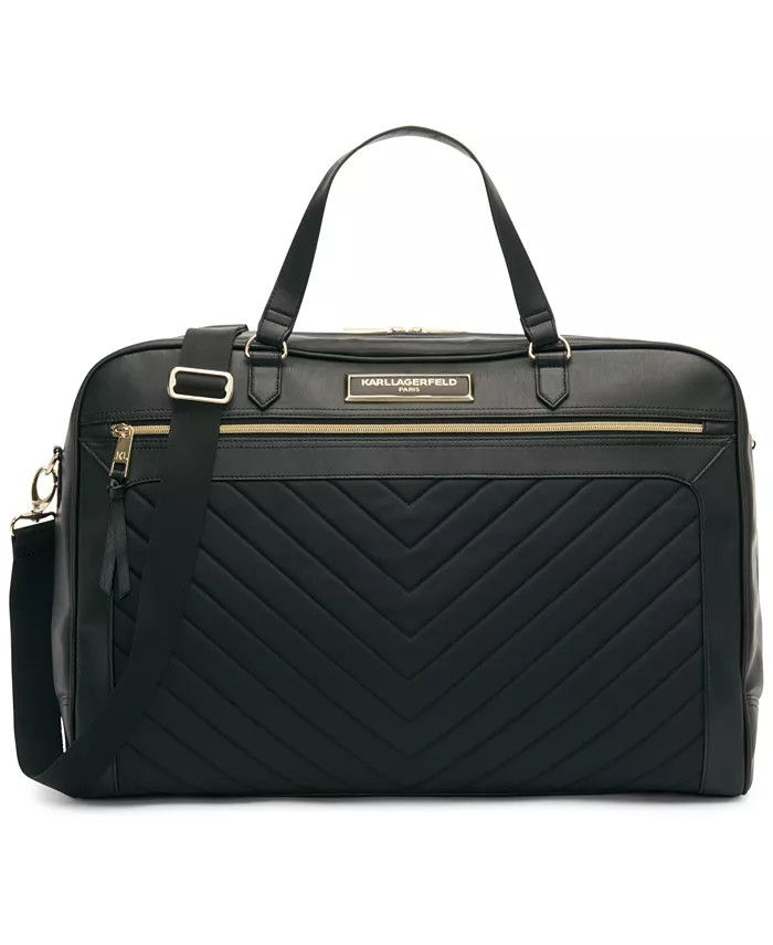 Karl Lagerfeld Paris Karl Lagerfeld Chevron Duffel & Reviews - Duffels & Totes - Luggage - Macy's | Macys (US)