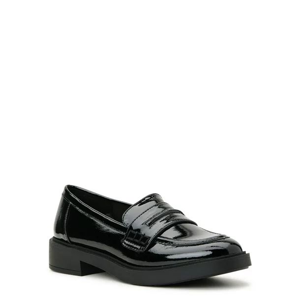 Time And Tru Women's Penny Loafer - Wide Width Available - Walmart.com | Walmart (US)