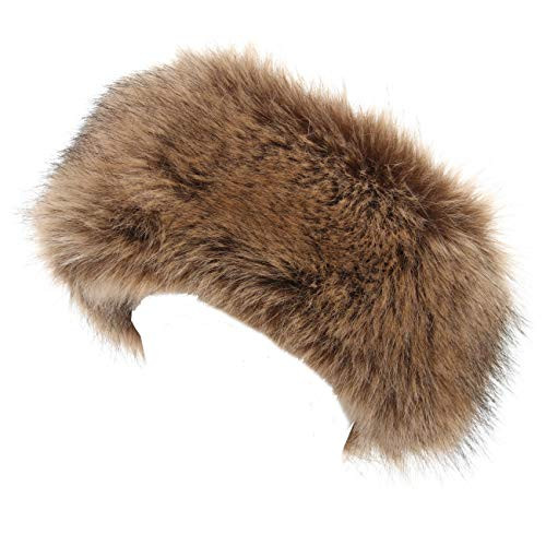LA CARRIE Faux Fur Headband with Stretch Women's Winter Earwarmer Earmuff | Amazon (US)