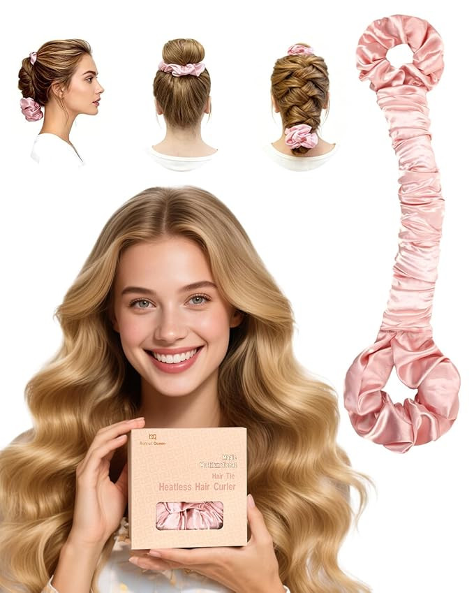 BONNET QUEEN Multi-function Satin Heatless Hair Curler & Hair Tie Non-Heating Hair Roller Curling... | Amazon (US)