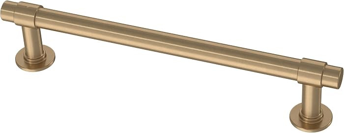 Franklin Brass Francisco (5-Pack) Cabinet Handles 5-1/16" Hole Center Modern Pulls | Champagne Br... | Amazon (US)