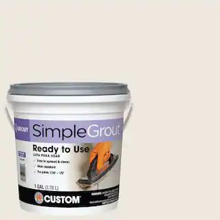 SimpleGrout #381 Bright White 1 Gal. Pre-Mixed Grout | The Home Depot