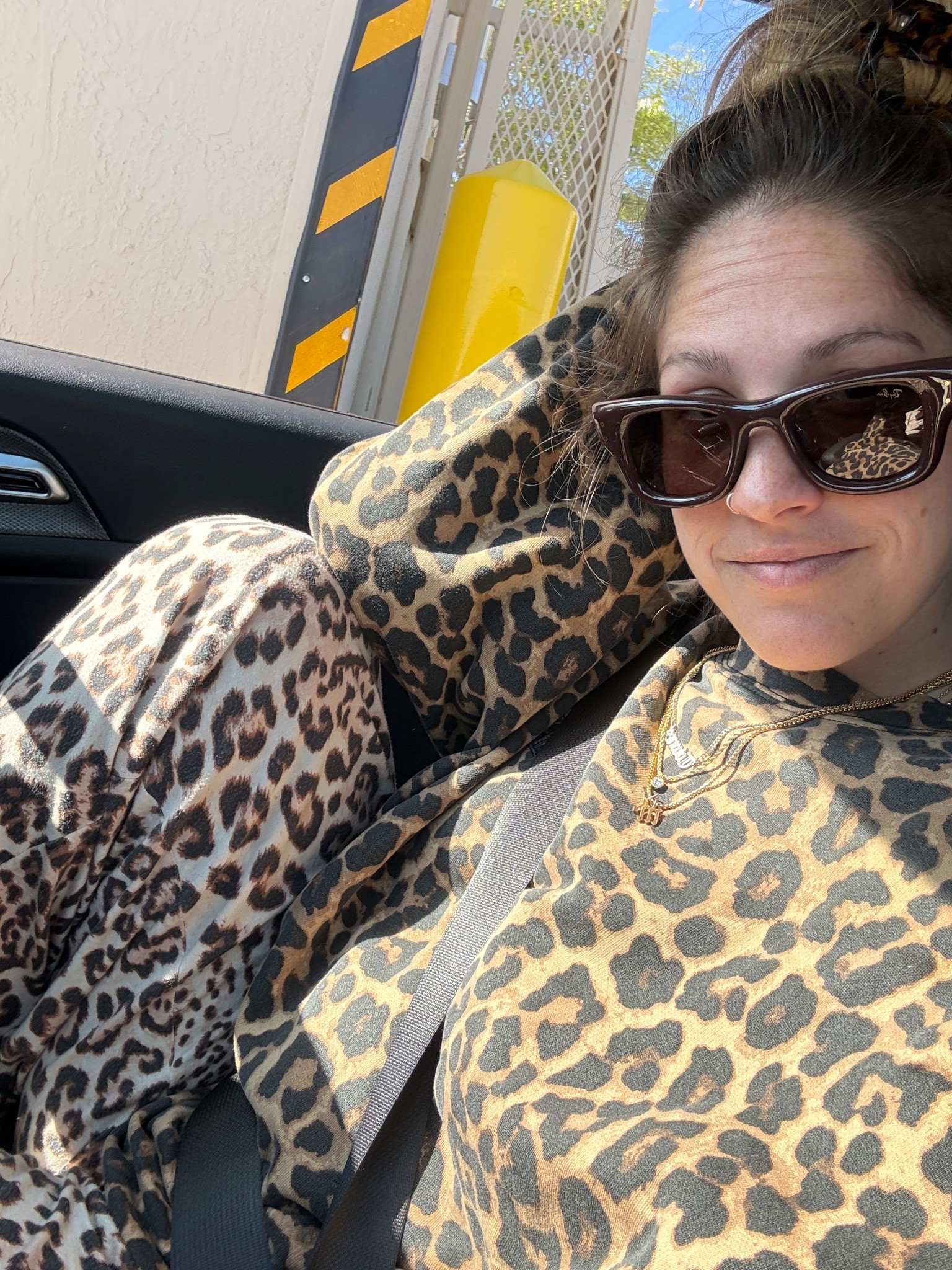 Drive-thru Diet Coke run means I don’t need to take my pj pants off.  #leopard