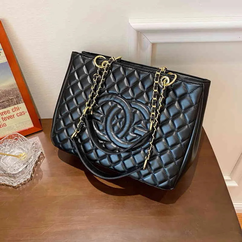 High Korean Version Small Horizontal Style Large Capacity Fashion Lingge Womens Chain Shoulder Ba... | DHGate