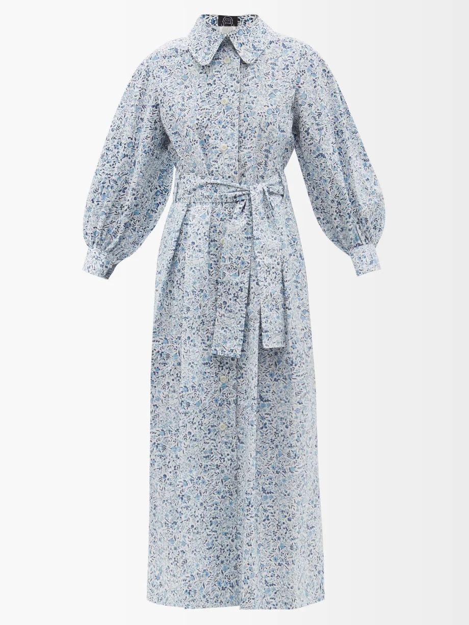 Yvonne floral-print cotton midi shirt dress | Thierry Colson | Matches (UK)