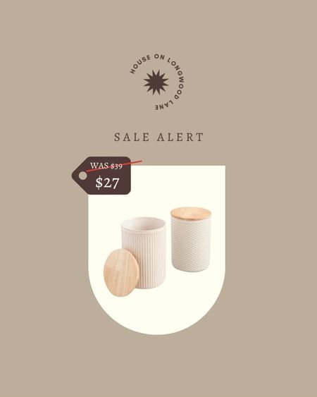 Our laundry room large natural textured ceramic canisters are on sale for 30% OFF! We use them to hold our detergent and they are so cute!!

#LTKsalealert #LTKhome #LTKunder50
