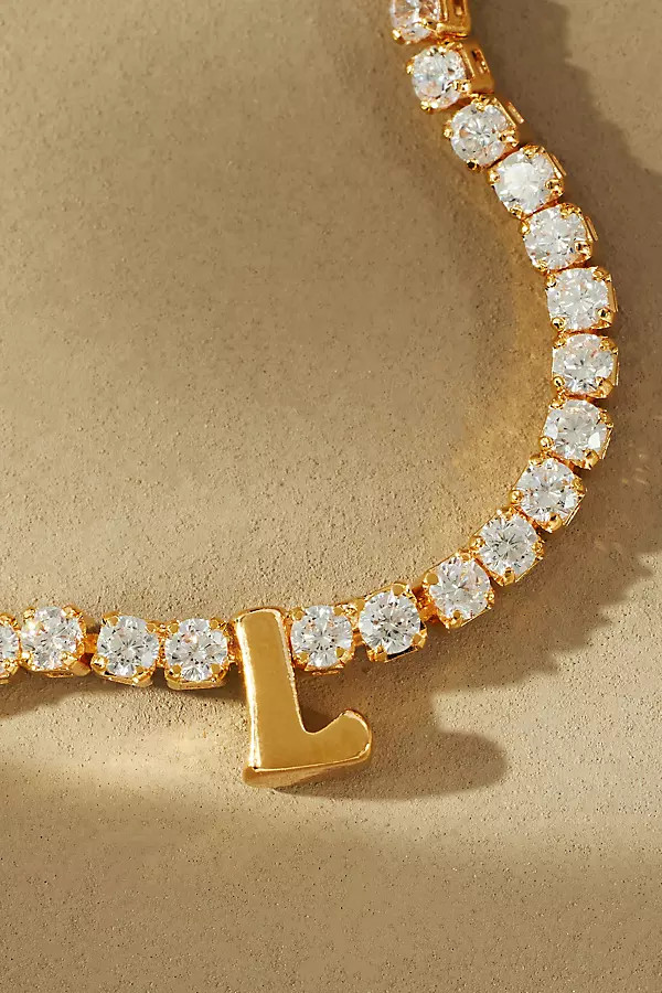 Monogram Pavé Necklace By By Anthropologie in | Anthropologie (US)