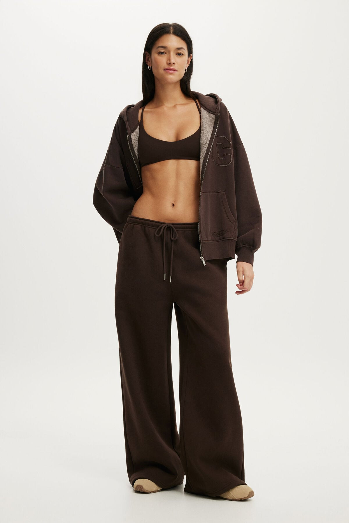 Plush Tie Waist Wide Leg Sweatpant | Cotton On (ANZ)