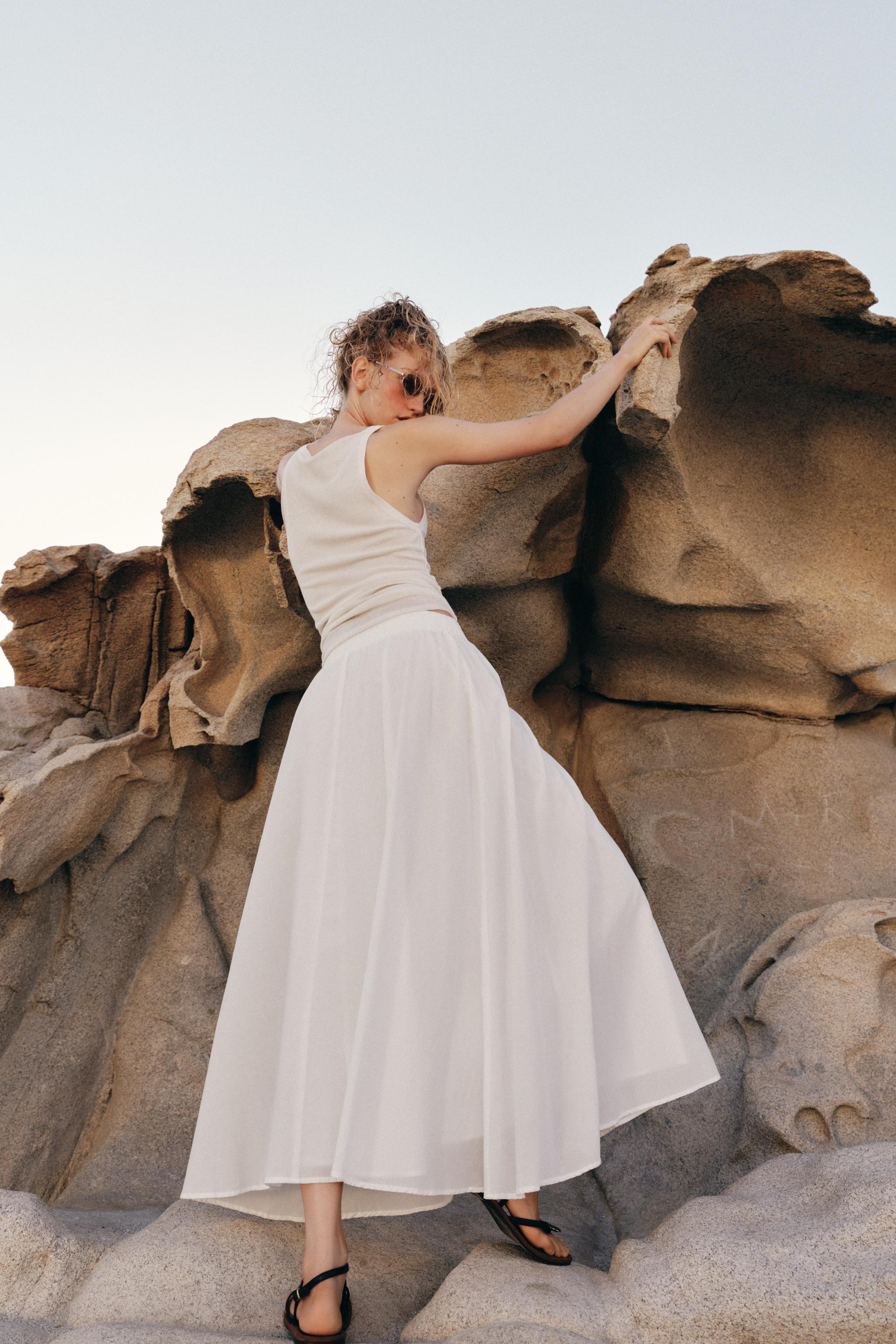 LAYERED MIDI SKIRT | Zara Canada