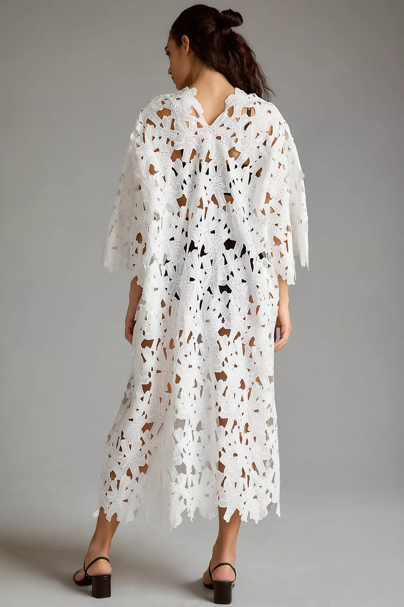 By Anthropologie Floral Eyelet Kaftan | Anthropologie (US)