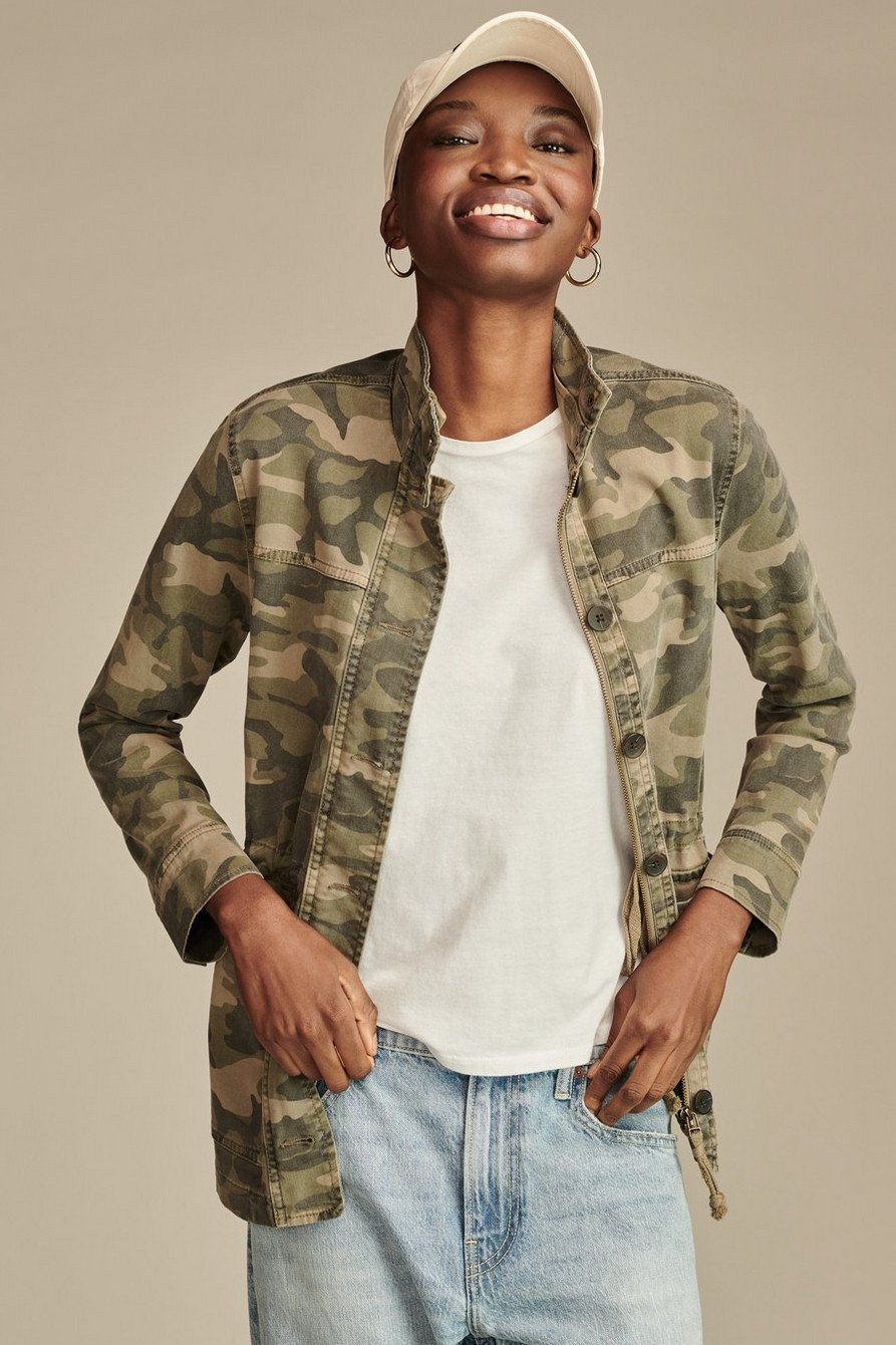 CAMO PRINTED UTILTIY JACKET | Lucky Brand