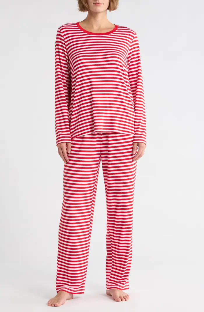 Stripe Long Sleeve Pajamas | Nordstrom Rack