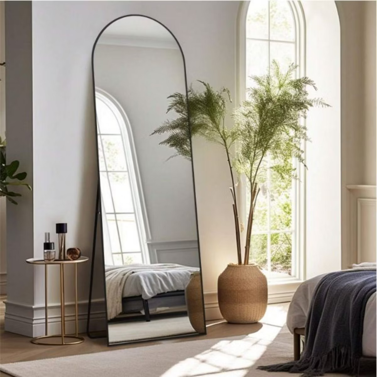HOMLUX Arched Full Length Wall Mirror Free Standing Dressing Mirror Leaning Floor Stand Up Mirror... | Target