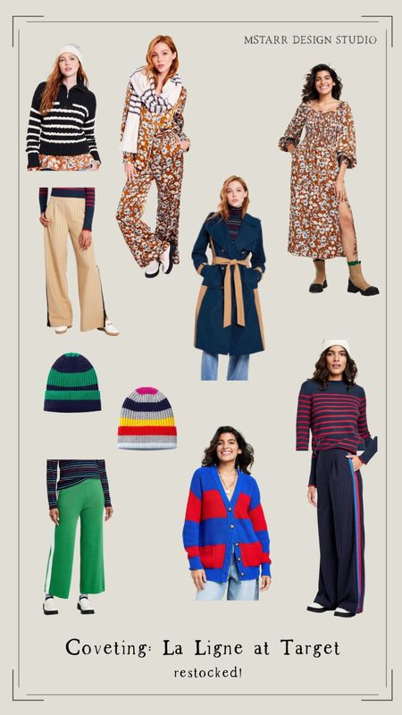 La Ligne x Target…restocked items! 

Sweaters, stripes, fall clothing, fall outfits, loungewear, knit hats, pajamas, cardigan, dress  

#LTKunder50 #LTKworkwear #LTKstyletip