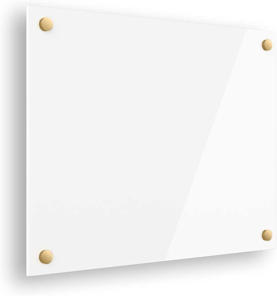Acrylic Dry Erase Board | Non-Magnetic Floating Dry Erase Board | Hanging Frameless White Board |... | Amazon (US)