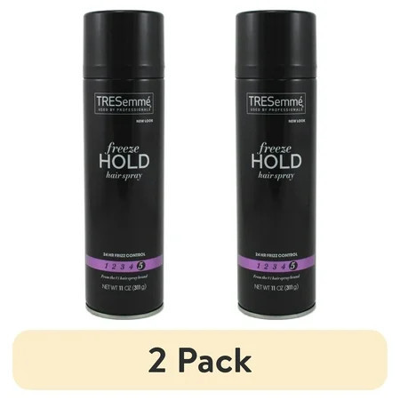 (2 pack) Tresemme Hairspray Freeze Hold for 24-Hour Frizz Control and All-Day Humidity Resistance 11 oz | Walmart (US)