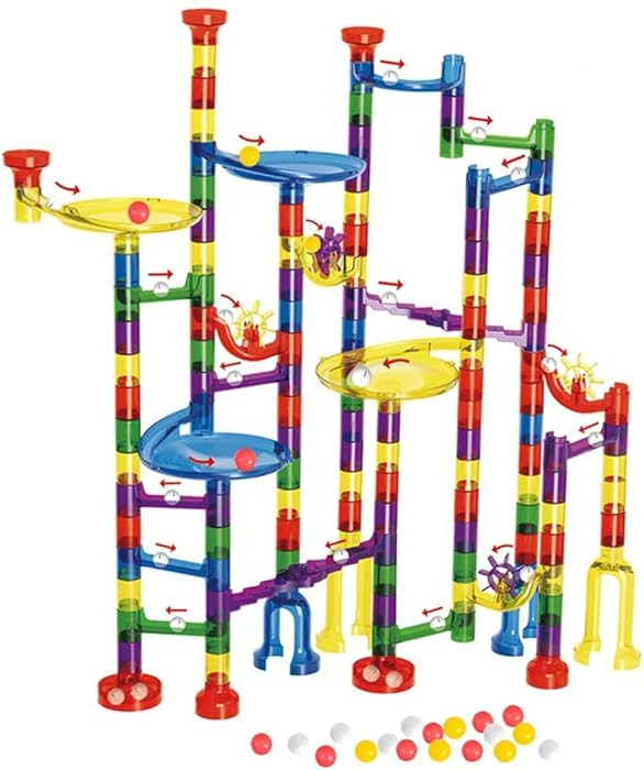 WTOR Toys 216Pcs Kids Toys Marble Run Super Set Toys Marble Maze Game Educational Learning Buildi... | Amazon (CA)