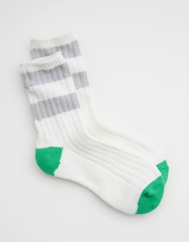 Aerie Colorblock Stripe Crew Socks | Aerie