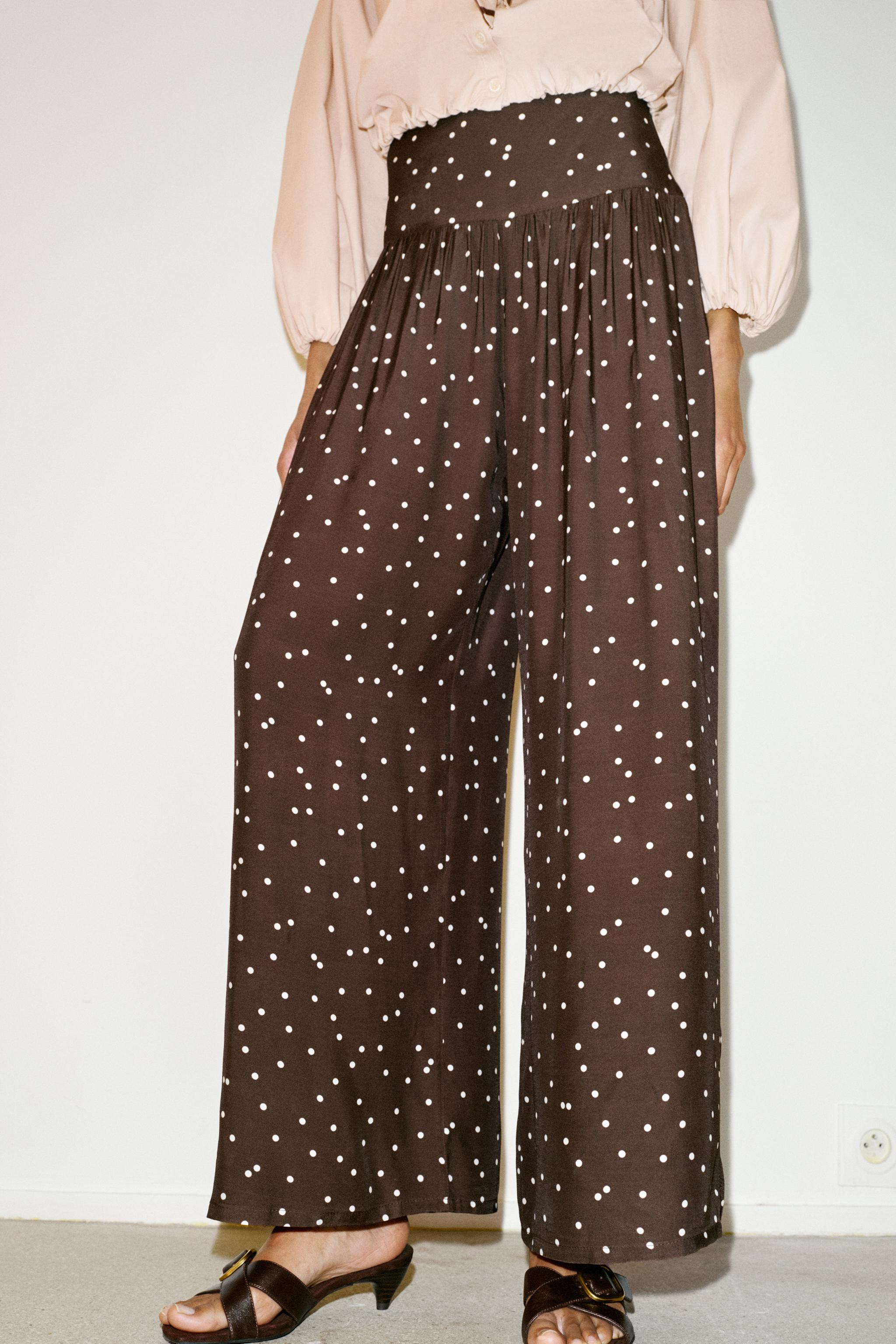 WIDE-LEG POLKA DOT TROUSERS | Zara DE