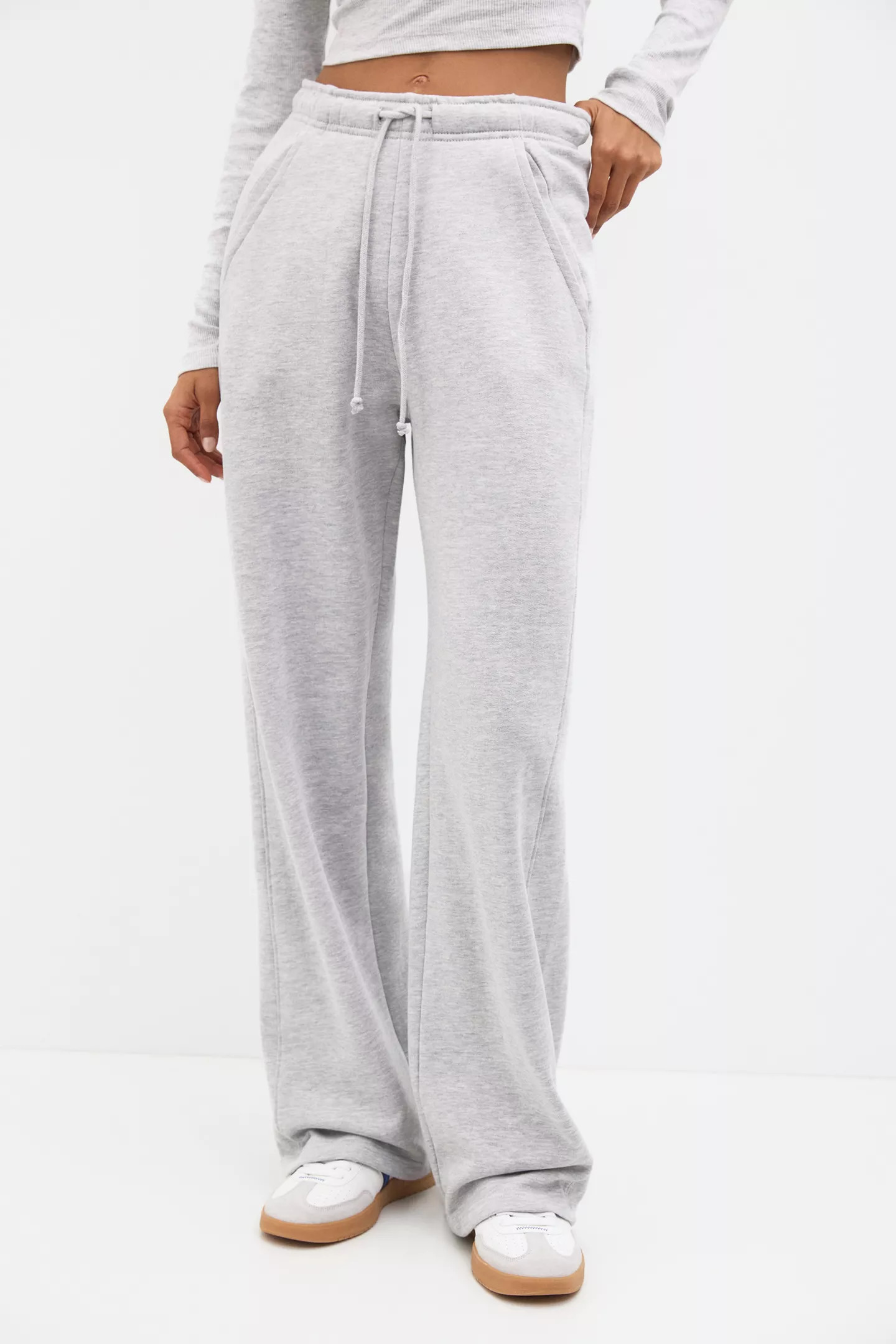 Trainingsanzug Hose Jogging-Stil Wide-Leg | PULL and BEAR DE
