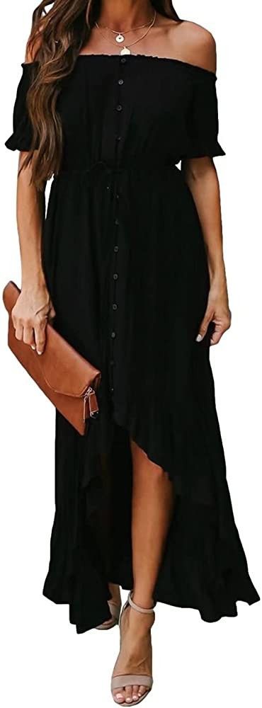 Black Beach Dress.  Maxi Dress For Vacation 2023 | Amazon (US)