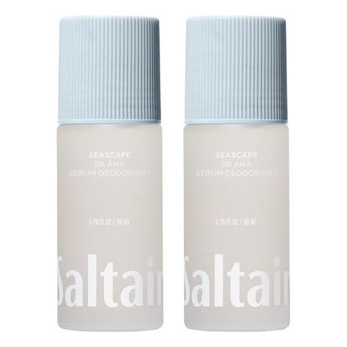 Saltair Serum Deodorant Seascape 2 Pack. 5% AHA Formula. Lactic Acid and Mandelic Acid Deodorant. Aluminum Free Odor Control for Women and Men. Travel Essentials, 2x 1.7oz Roll On | Amazon (US)