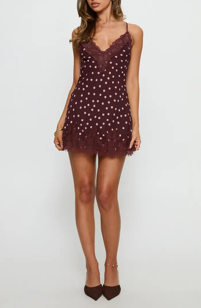 Call My Lover Polka Dot Mini Slipdress | Nordstrom