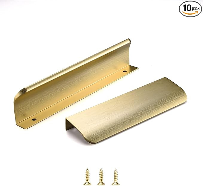 Satanga Edge Finger Pull for cabinets Kitchen Concealed Drawer pulls Aluminum Hidden Door Handle ... | Amazon (US)