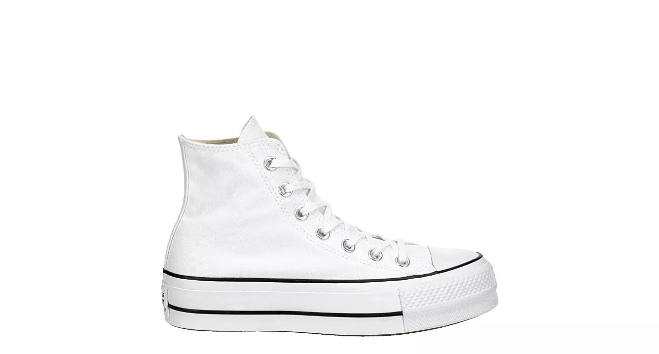 Converse Womens Chuck Taylor All Star High Top Platform Sneaker - White | Rack Room Shoes