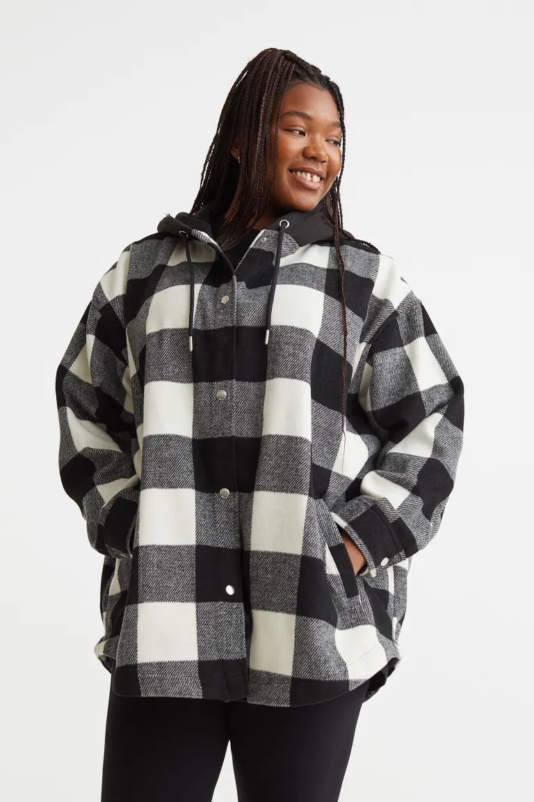 H&M+ Oversized Hooded Shacket | H&M (US + CA)