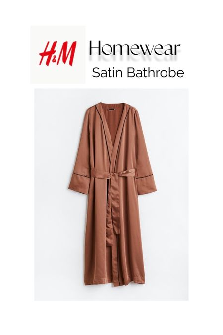 H&M Home wear Satin bathrobes ❤️

#LTKbeauty #LTKstyletip #LTKhome