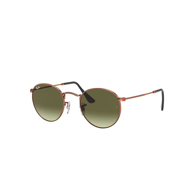Ray-Ban Round Metal Sunglasses Bronze-copper Frame Green Lenses 50-21 | Ray-Ban (US)