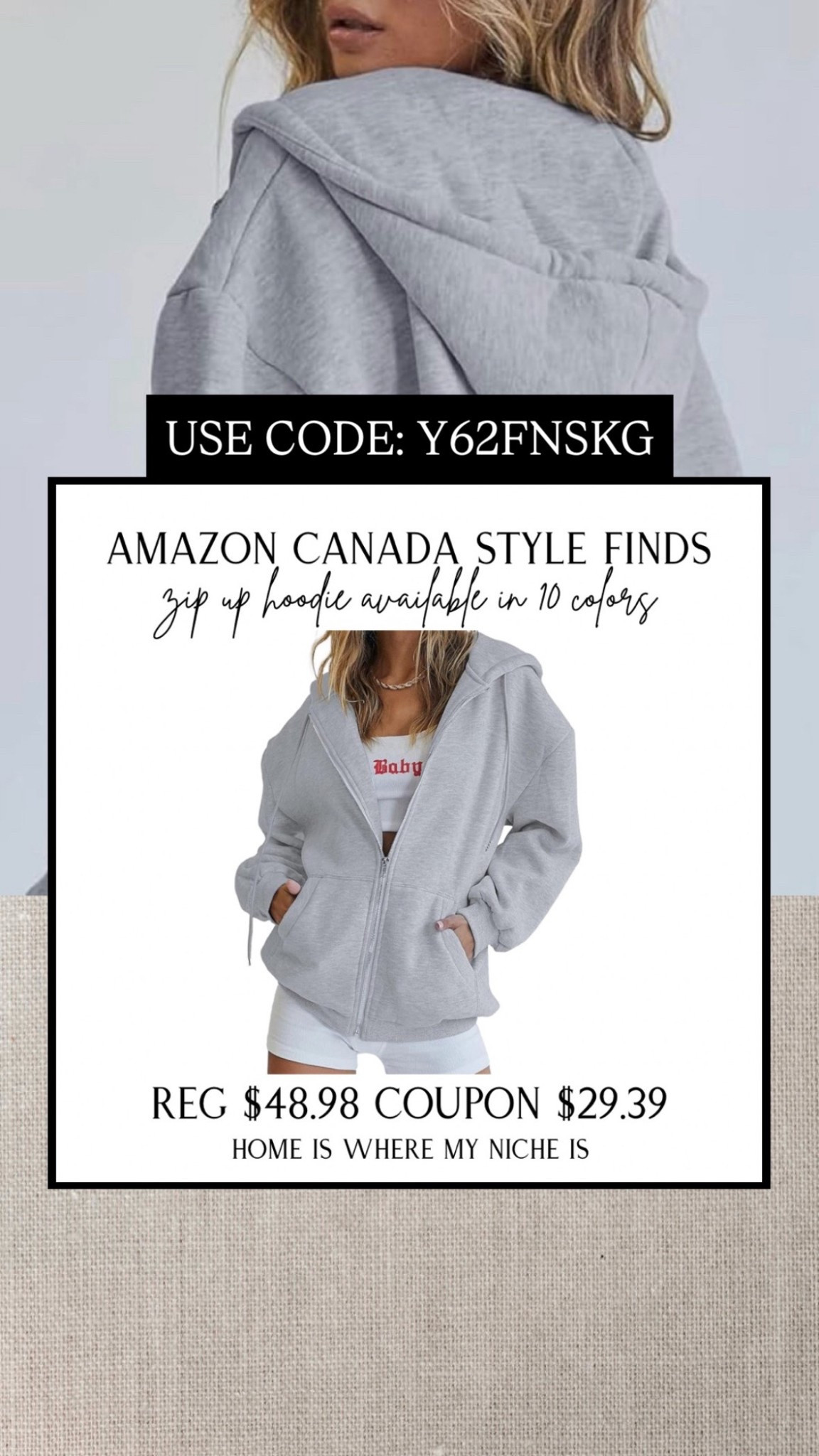 S T Y L E / zip up hoodie available in 10 colors

Amazon Canada

#LTKcanada #LTKstyletip #LTKsale