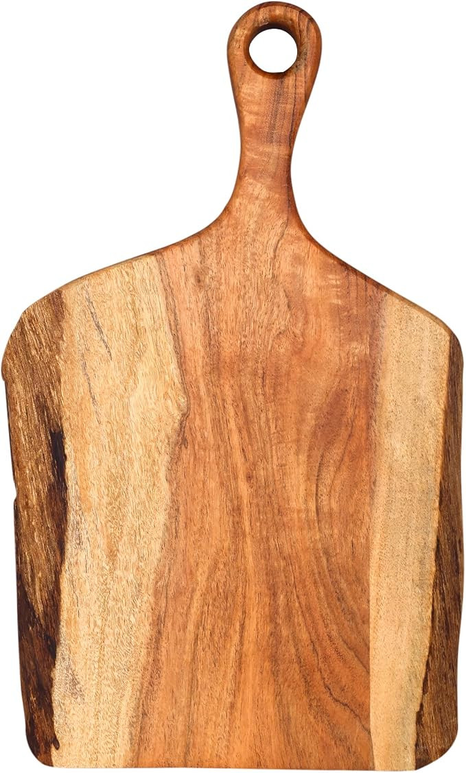 GoCraft Acacia Wood Live Edge Cutting Board – 16 x 10 Inch – Rustic Handcrafted Charcuterie B... | Amazon (US)
